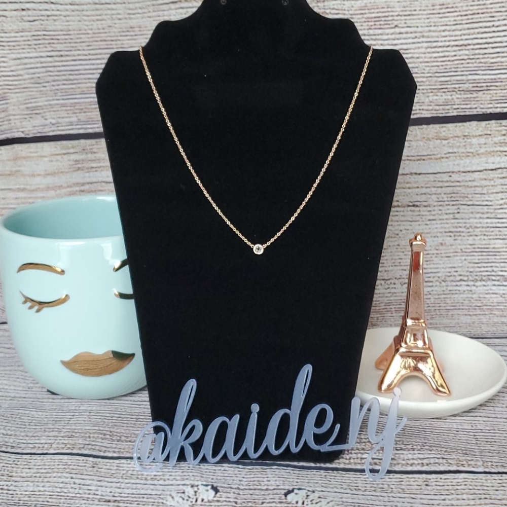 New Stella & Dot The Wishing Necklace - Rose Gold